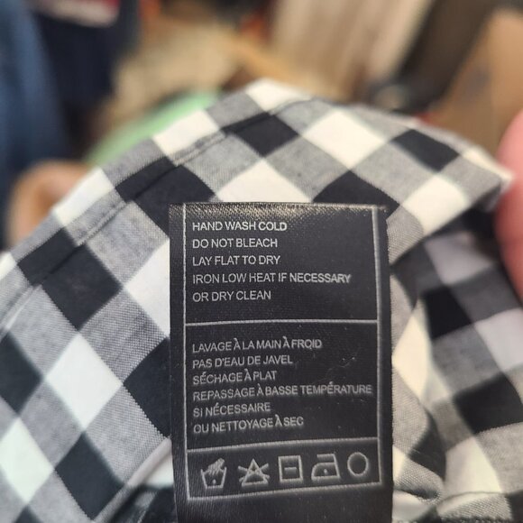 BB DAKOTA Alter‎ Ego Bell Sleeve Black White Gingham Wrap Mini Dress Small - Picture 4 of 7